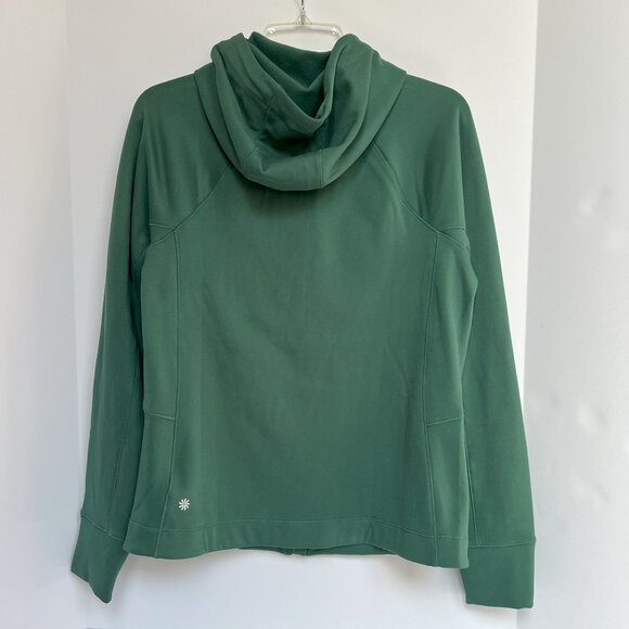 ATHLETA Unstoppable Fleece Full Zip Jacket Size Medium Trillium Green NWT 818765 - Picture 6 of 16